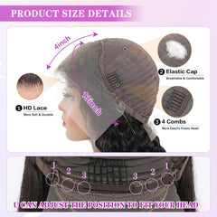 Ombre Lace Front Wig Human Hair Pre Plucked 1B/27 Highlight Lace Front Wig Human Hair with Baby 180 Density 13X4 Body Wave Colored Lace Front Wigs Human Hair Glueless Wigs 20 Inch